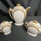 Art Deco, 9-piece Limoges porcelain coffee service circa 1930