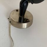 Pair of vintage 1950s Lita Zodiac spotlights by Jacques Biny, black and gold - 16 x 13