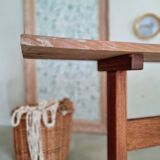 Old solid wood bench