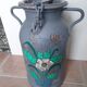 Large old farm milk pot