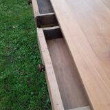 Old table in solid cherrywood 2 drawers