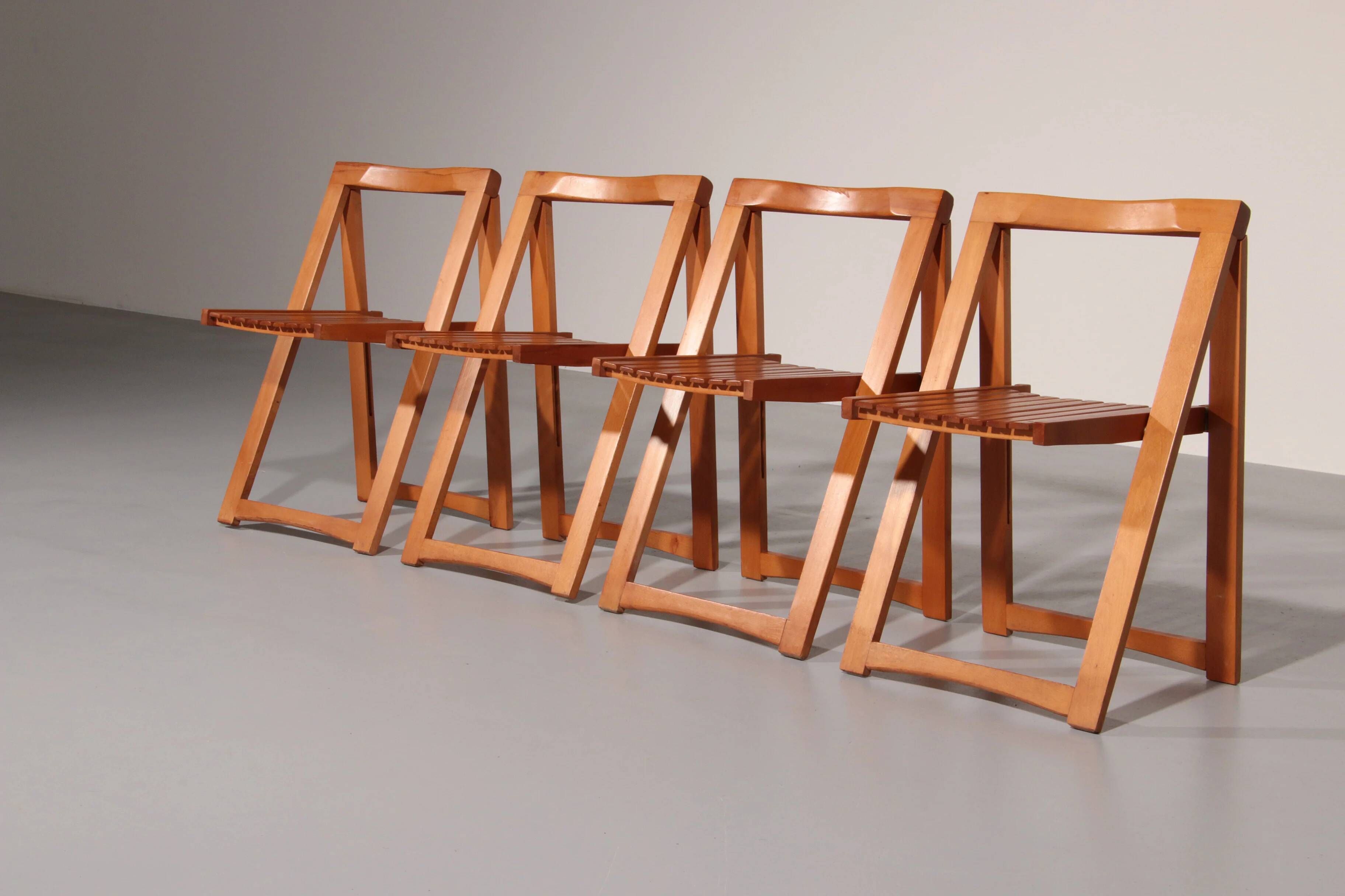 Chaises Trieste par Aldo Jacober pour Alberto Bazzani, années 1960.