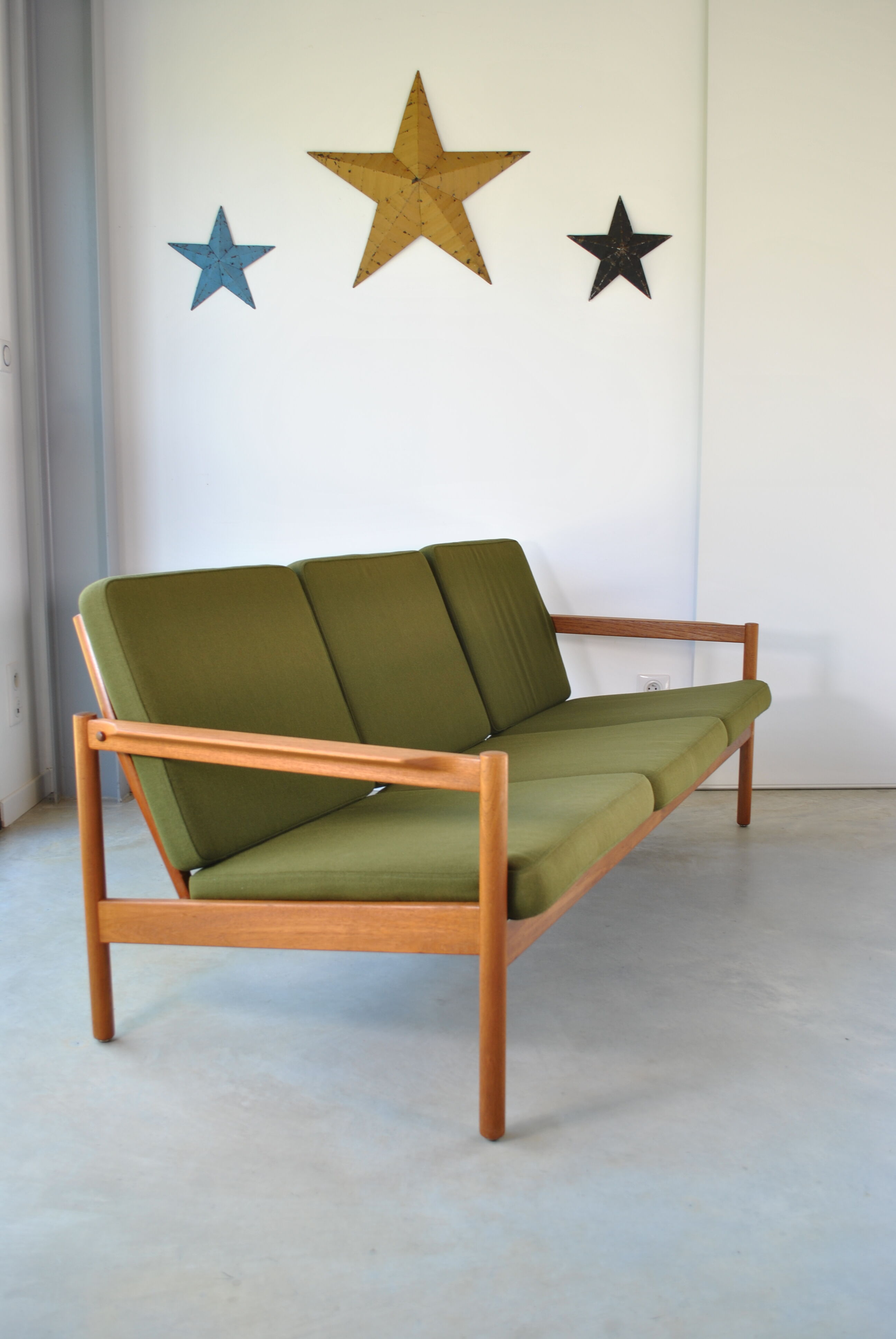 Danish sofa by Kai Kristiansen by Magnus Olesen for Domus Danica year 60