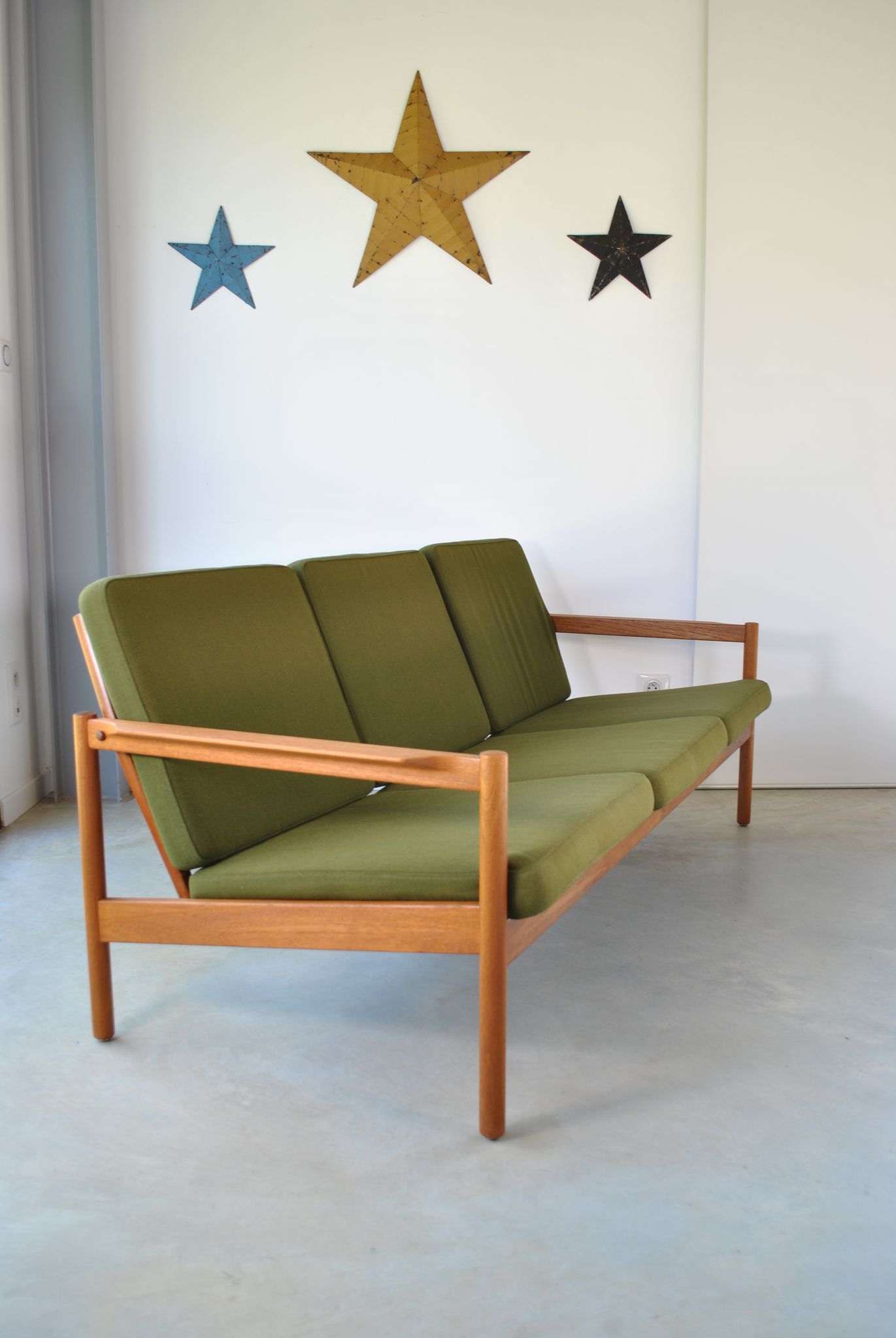 Danish sofa by Kai Kristiansen by Magnus Olesen for Domus Danica year 60