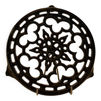 Dessous de plat fonte émaillée vintage