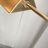 Floor lamp reading machine in vintage brass
