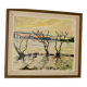 Peinture à l'huile sur toile suédoise originale « Côté eau »