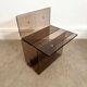 Side table - smoked Plexiglas bedside table Michel Dumas