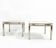 Mid-Century Modern Pair of Side Tables, Metal and Glass, Italy, 1970s