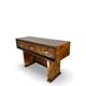 Italian burl walnut art deco console table, 1930s.