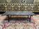 Table basse 1950/1960 en fer et marbre