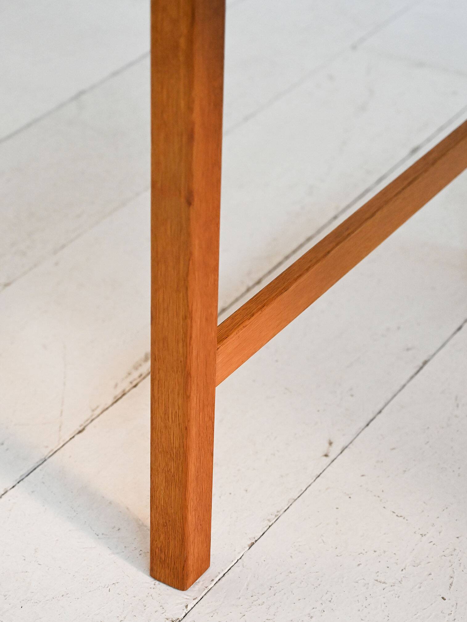 Scandinavian extendable teak and oak dining table 1960s