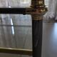 Italian coffee table Mara in brass and glass