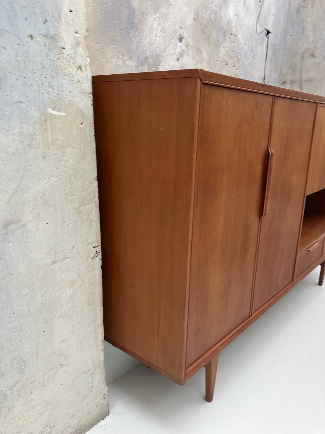 Vintage Scandinavian high sideboard 1960