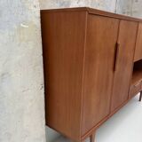 Vintage Scandinavian high sideboard 1960