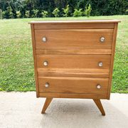Scandinavian style 3-drawer chest of drawers, compass feet, from the 50s/60s