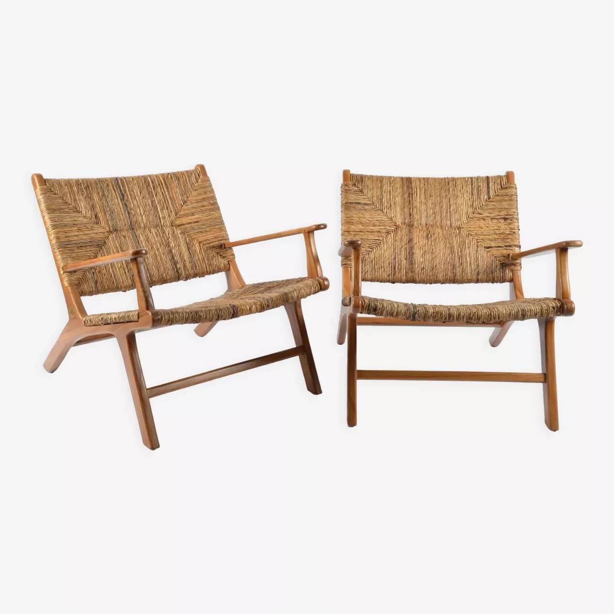 Pair of "Hollywood" armchairs by Olivier de Schrijver, 1990