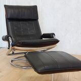 Leather ottoman chair
