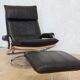 Leather ottoman chair