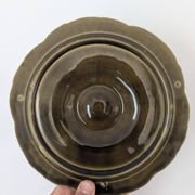 Oyster service Sarreguemines in barbotine – 12 plates + large bowl