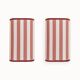 Striped fabric wall lights