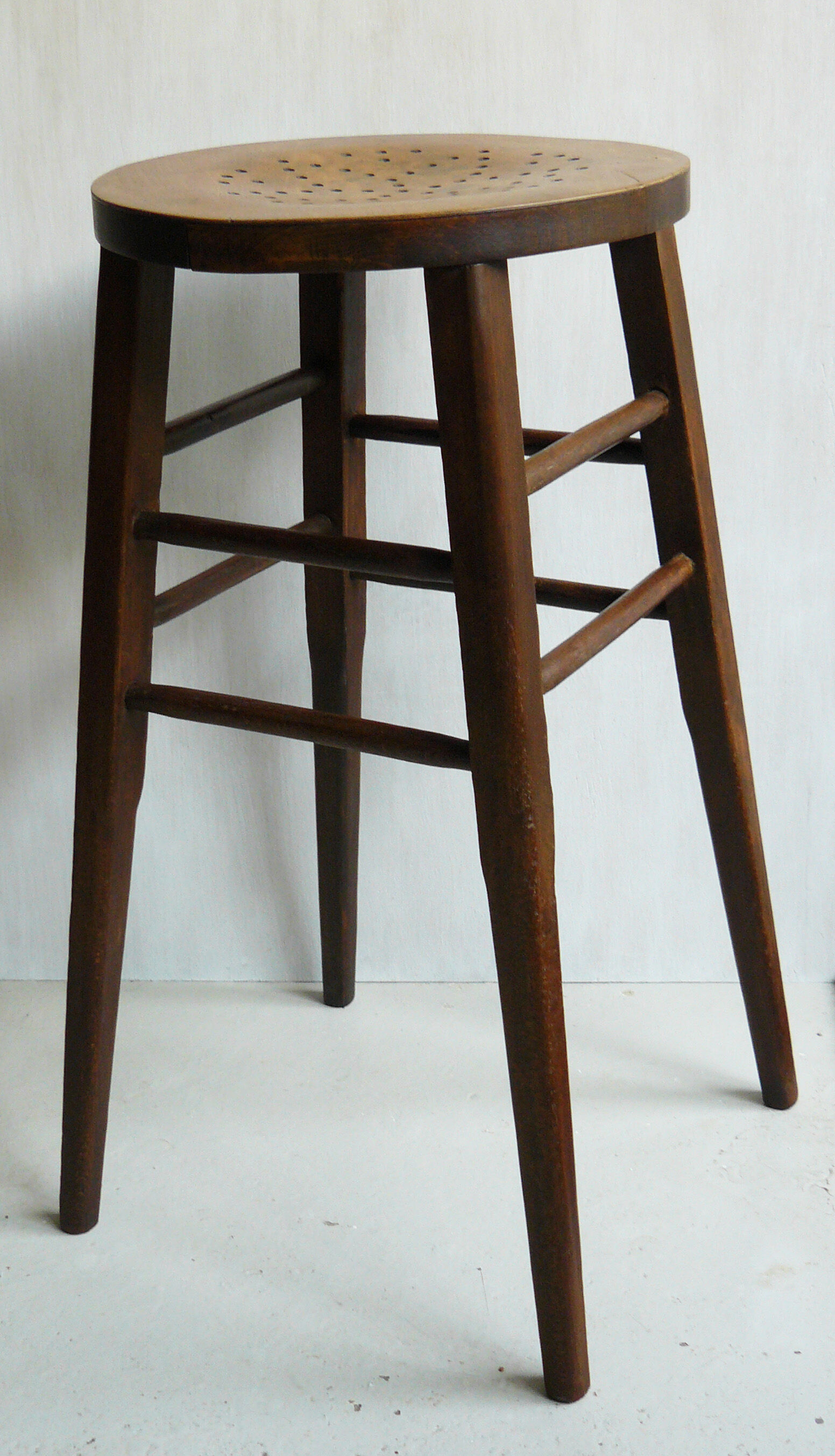 Architect's stool high in wood