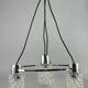 60s 70s lamp fixture ceiling lamp chandelier glass chrome space age