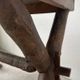 Solid walnut desk, folk art, Savoy, circa 1900