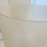 Five-armed chandelier made of brass and glass