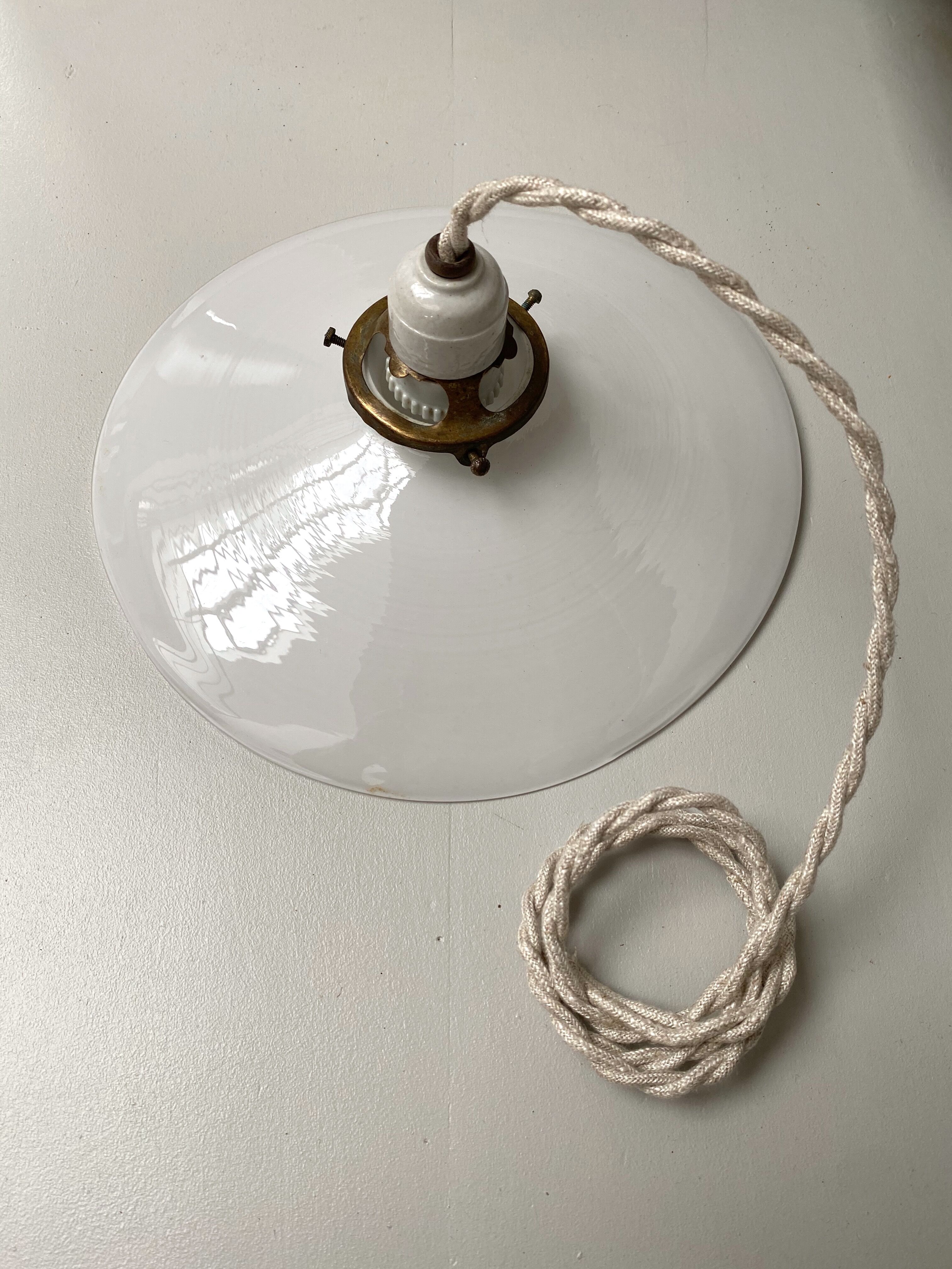 Opaline pendant light