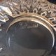 Cut crystal bowl, silver-plated metal mount, Val Saint Lambert