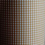 Cylindrical lampshade gingham fabric and liberty