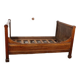 Corner bed or roller bed 19th solid wood walnut