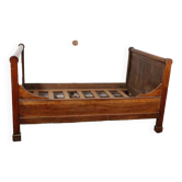 Corner bed or roller bed 19th solid wood walnut