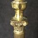 Bronze lamp foot fluted barrel with capitals