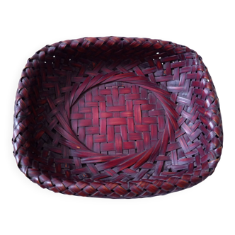 Japanese woven bamboo basket. Ikebana