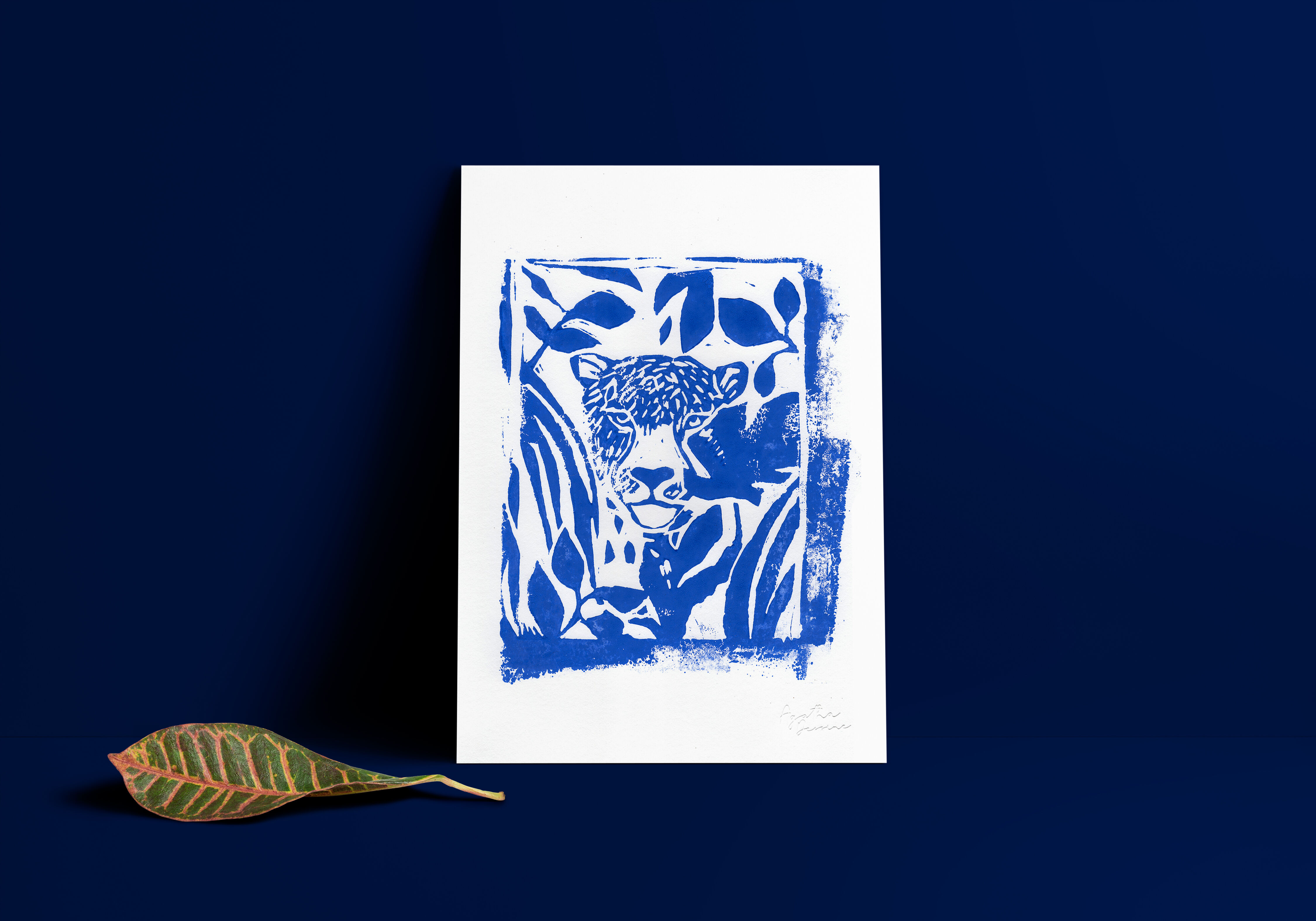 Linogravure "Eyes" - A4