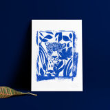 Linogravure "Eyes" - A4