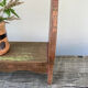 Wall spice shelf patinated wood vintage antique storage