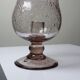 Vintage glass bubble photophore in pale amethyst, Biot style, 1970-1980.