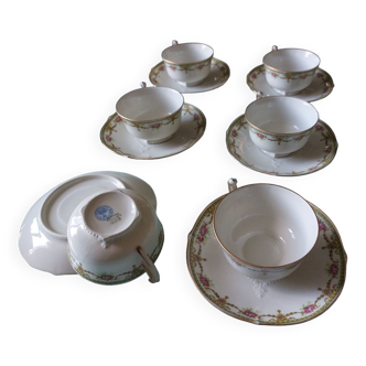 Porcelain cups Raynaud Limoges