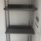 Grande étagère murale chrome design alu et métal 1970 industriel 220cm