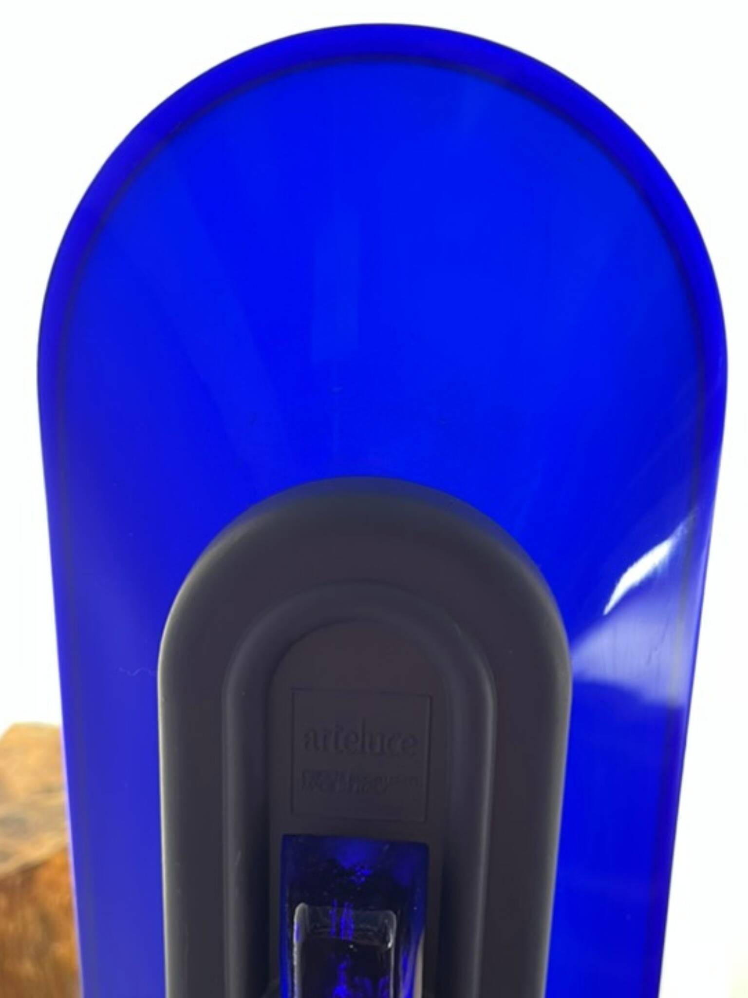 Arteluce Jill – Pair of Blue Murano Glass Floor Lamps / Torchières – King Miranda, 1970s