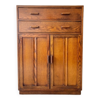 Vintage Linen Cabinet with Drawers