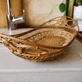 Wicker lace basket