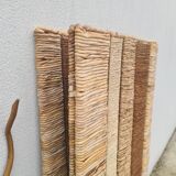 Vintage Ikea Rattan Rope Straw Screen by "Siegga Hemis"