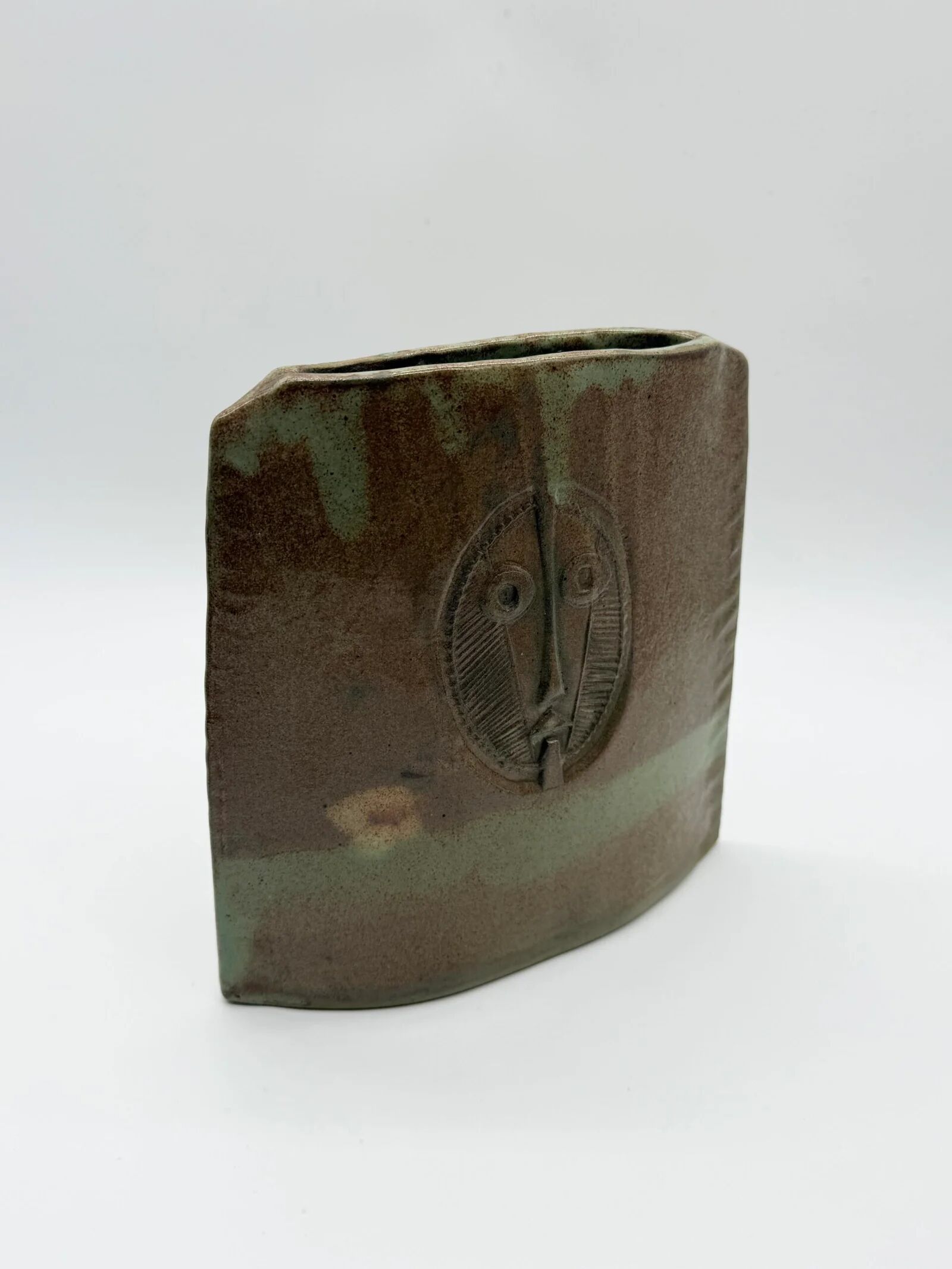 "Totem" vase signed by Anthony Pitot – unique piece, 1980s