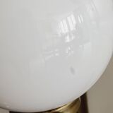 Cherub lamp and opaline globes