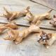 Set de 6 porte couteaux chien en bois