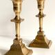Pair of Vintage INDIA Solid Brass CANDLE HOLDERS